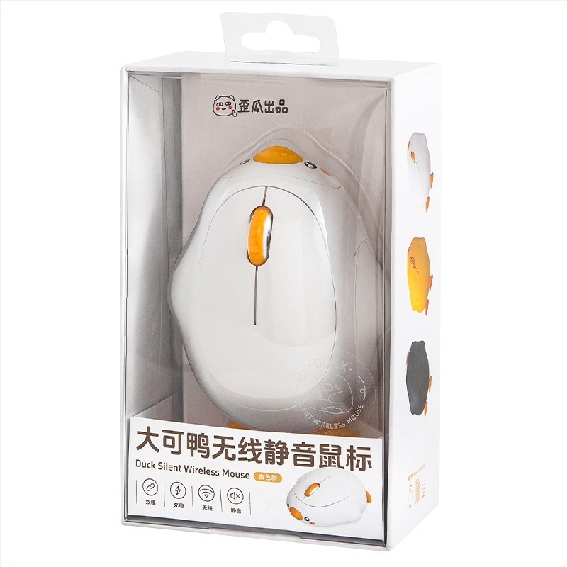 Mouse fără fir Dake duck, silențios, Bluetooth dual-mode, reîncărcabil