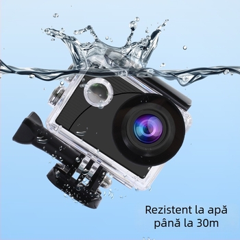 Cameră de acțiune outdoor F300AT, 4K video, impermeabilă și stabilizare, ecran LCD de 2,0 inch