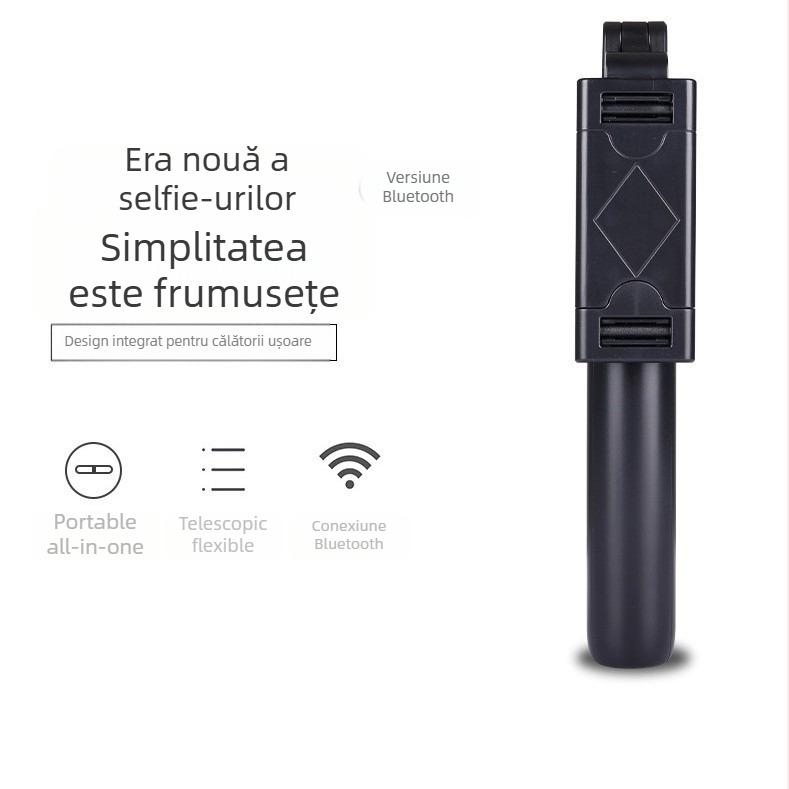 K07 Baston Selfie pentru Telefon cu Telecomandă Bluetooth – Trepied All-in-One pentru Înregistrări Live în Exterior (ABS)