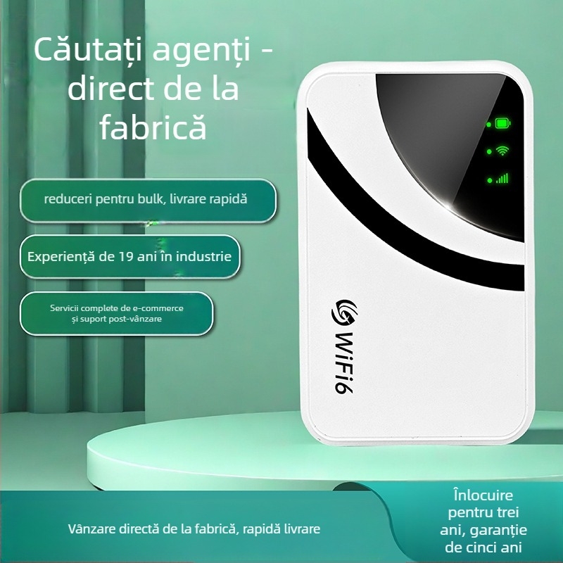 Router Wi‑Fi Portabil pentru utilizare în aer liber, design demontabil, 150 Mbps, 2,4 GHz, 802.11ac, 3G/4G (WCDMA/CDMA2000)