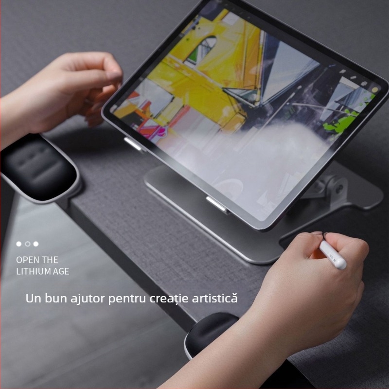 Covoraș de masă multifuncțional cu suport pentru cot și suport rotativ pentru încheietura mâinii, silicon antiderapant pentru birou, suport pentru tastatură, model 4658769769