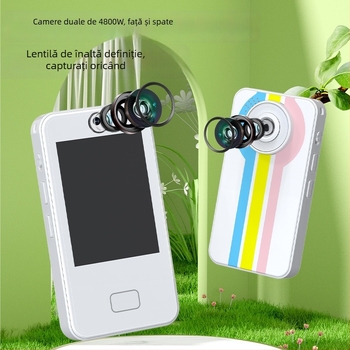 DELANDA D16 Telefon pentru copii cu cameră — ecran tactil de 3,0 inchi, camere frontale și din spate duale, peste 40 MP, slot pentru card TF, autonomie baterie 3–5 ore