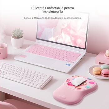 Pad de încheietură pentru mouse, din silicon, față dublă, antiaderent, rezistent la uzură, ușor de curățat - pentru birou