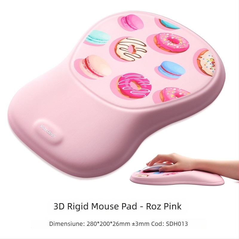 Pad de încheietură pentru mouse, din silicon, față dublă, antiaderent, rezistent la uzură, ușor de curățat - pentru birou