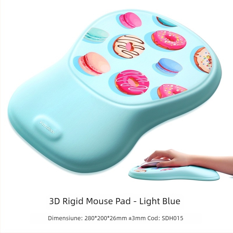 Pad de încheietură pentru mouse, din silicon, față dublă, antiaderent, rezistent la uzură, ușor de curățat - pentru birou