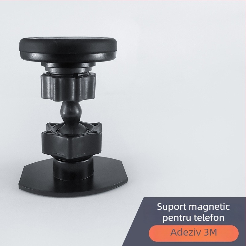 Suport auto pentru cameră cu pan-tilt mic, montaj 1/4 inch, din plastic universal, adeziv 3M