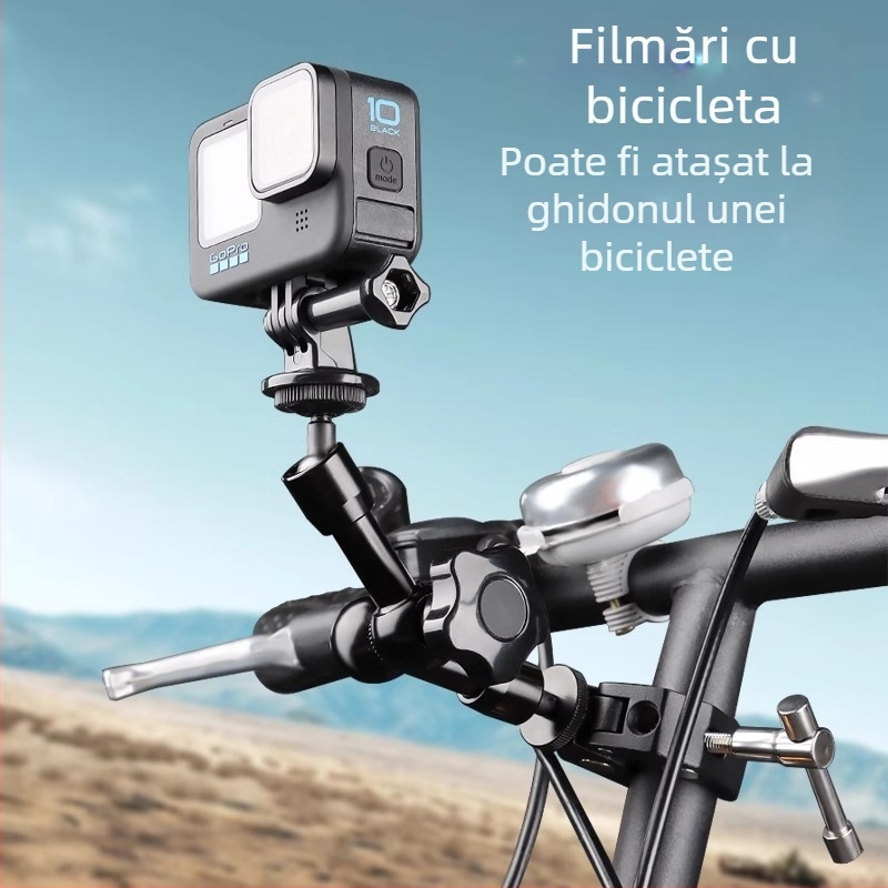 Suport auto universal multifuncțional pentru telefon și cameră, cu prindere pe tetieră