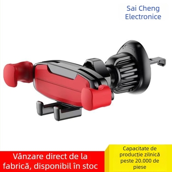 Suport auto pentru telefon pentru ventilatia mașinii — suport gravitațional pentru navigație, din plastic, monobloc
