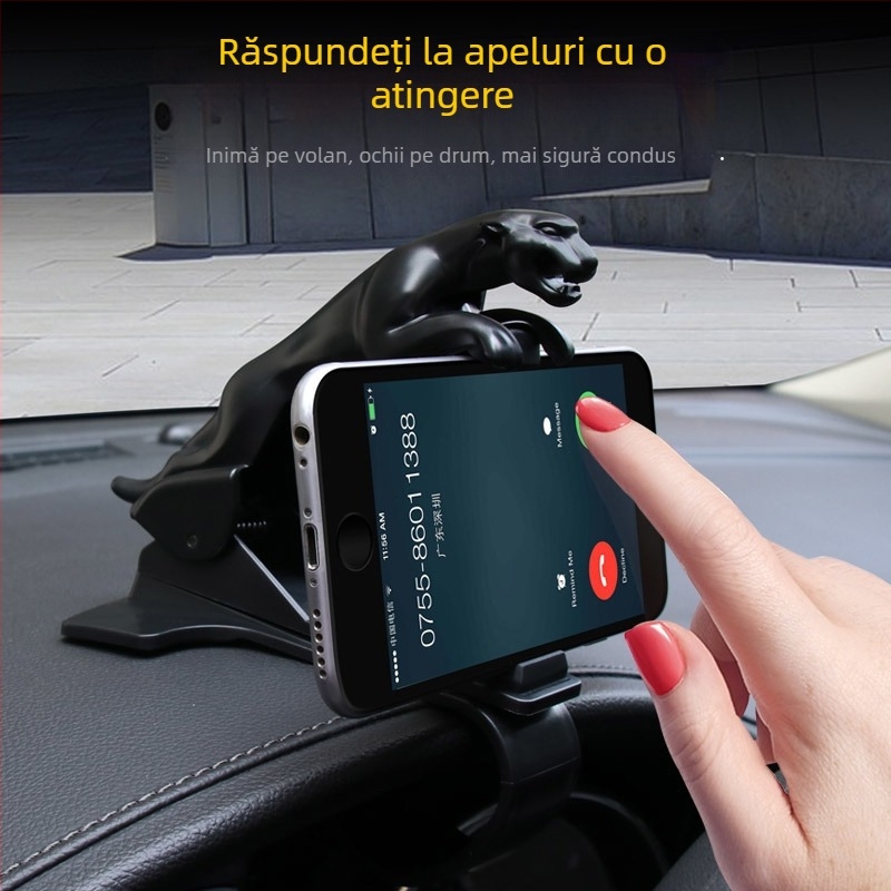 Suport HUD universal pentru bordul mașinii, montaj snap-on, clemă electrică, alimentare reîncărcabilă, pentru navigație și telefon mobil