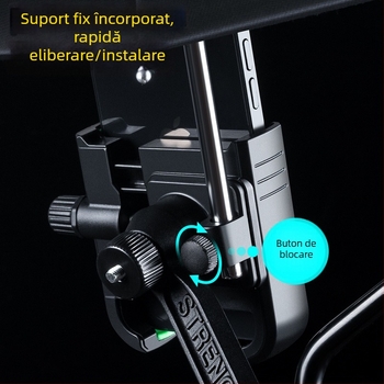 Suport pentru telefon auto/motocicletă cu umbrelă mică pentru protecție solară și ploaie, prindere cu clips, construcție din plastic, rezistent la apă, multifuncțional