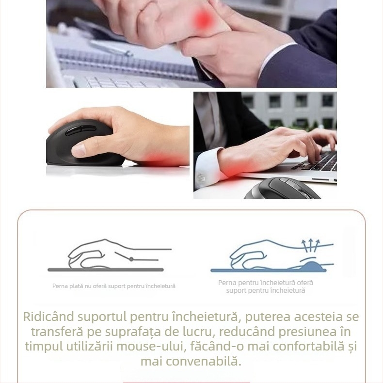 Pad pentru mouse cu sprijin pentru încheietură – covoraș mic din cauciuc, stil desen animat, imprimat, model universal