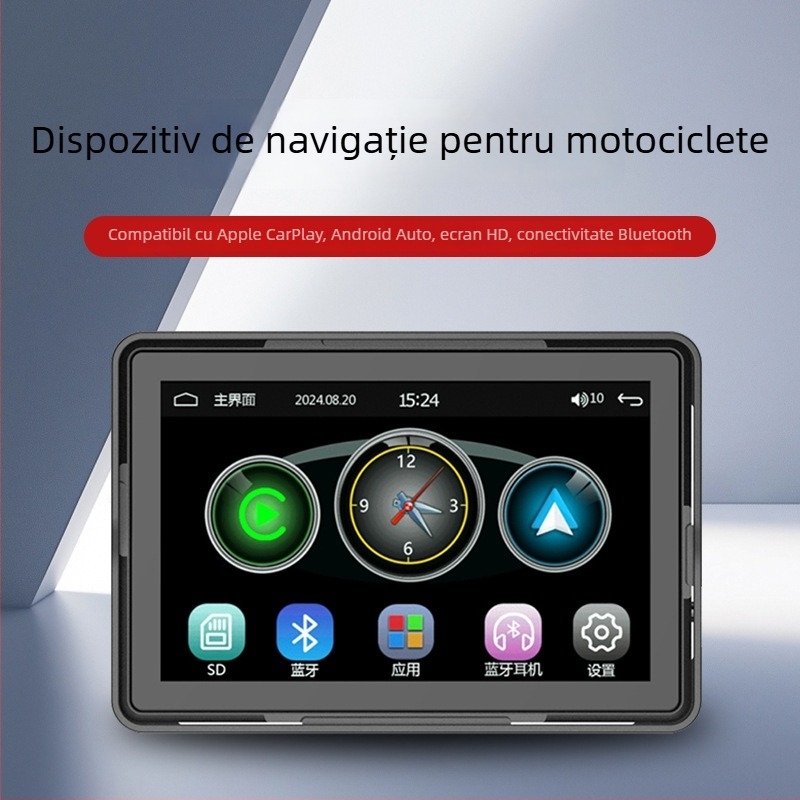Camera de bord pentru motocicletă cu vizualizare 360°, senzor 2,0 MP, suport TF până la 64 GB, rezoluție 1600x600, montaj frontal pe motocicletă