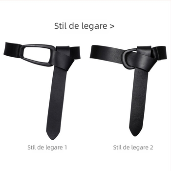 Palton damă din piele naturală, curea lată, nod decorativ, blană de miel cu două fețe, cataramă automată