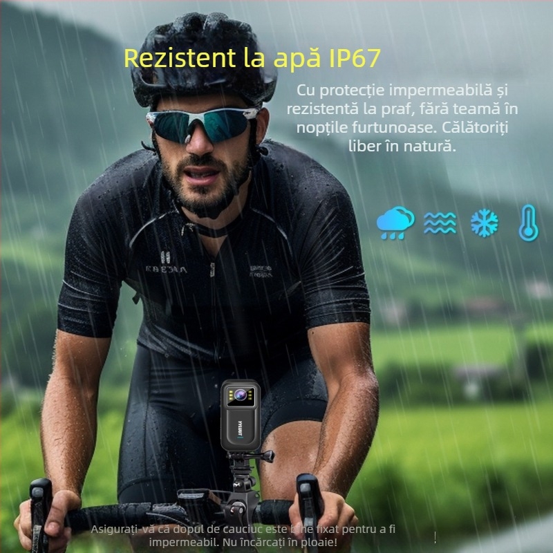 Dash cam pentru motocicletă L9, unghi de filmare 140°, 800.000 pixeli, card SD până la 64 GB, impermeabil, stabilizare HD