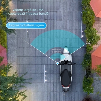 JC-H001 Cameră de bord pentru oglinda retrovizoare, unghi de vizualizare 140°, 2MP, suport până la TF Card de 128GB
