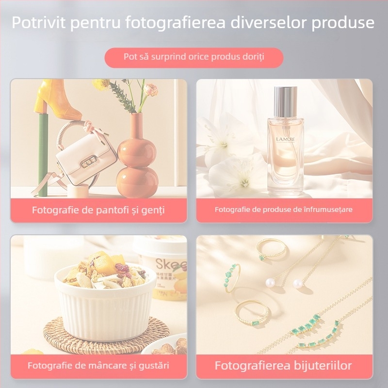 Cutie de iluminare LED pentru studio, fotografie de bijuterii