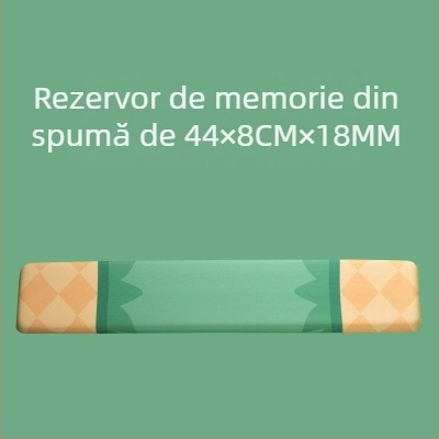 Little Bear Hall pernă pentru încheietură din bumbac memory pentru tastatură – mică pernă, suport pentru încheietură, o singură față, stil japonez simplu, transfer termic