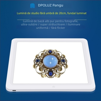 Puluz Fat Cow mini studio foto LED cu atingere, iluminare inferioară fără umbră, ABS, model Pu5136/PU5131W