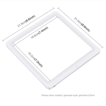 Puluz Fat Cow mini studio foto LED cu atingere, iluminare inferioară fără umbră, ABS, model Pu5136/PU5131W