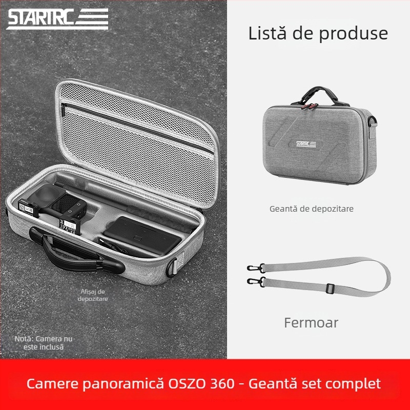 Carcasă de protecție pentru DJI Osmo 360 cameră panoramică, corp compact, rezistentă la șocuri