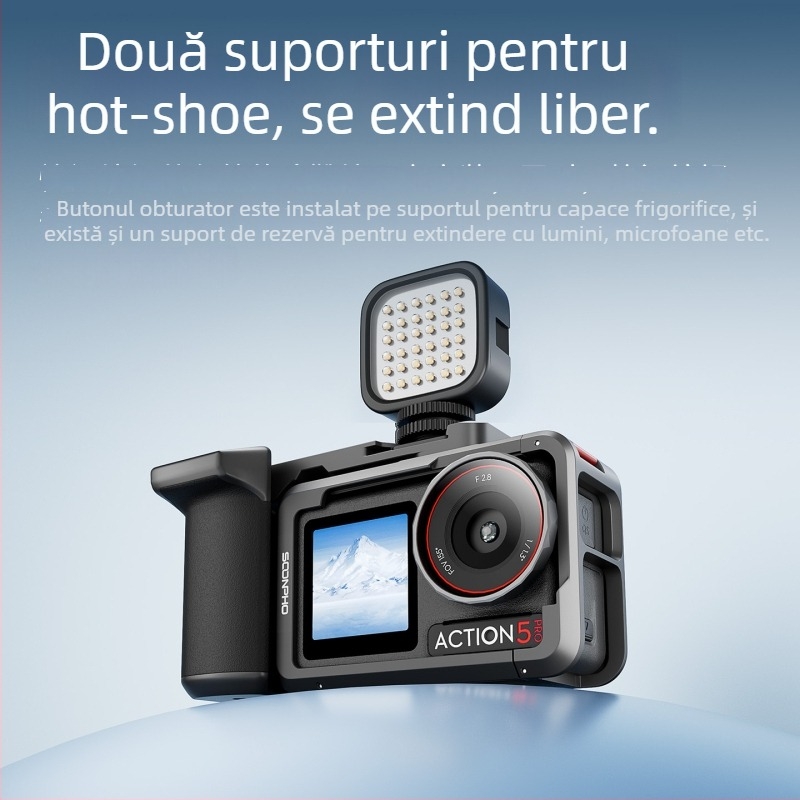 Cușcă metalică pentru DJI Action5 Pro/4/3 cu mâner pentru filmare stradală