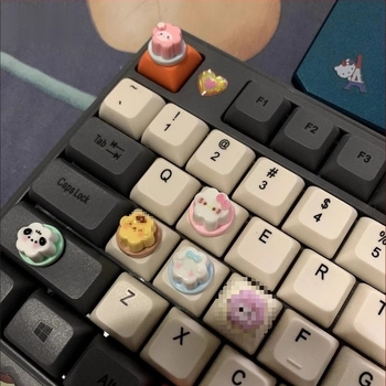 Capace de taste pentru tastatură — aspect plăcut pentru unghii lungi, asistent de manichiură, taste pentru tastare și jocuri, material Youfanggang