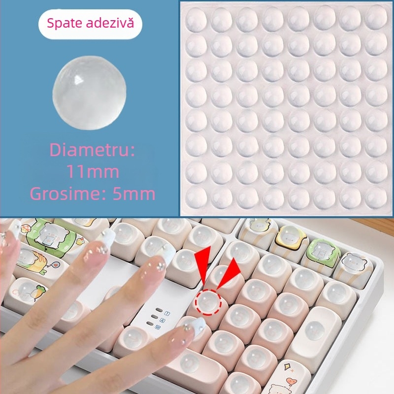 Capace de taste pentru tastatură — aspect plăcut pentru unghii lungi, asistent de manichiură, taste pentru tastare și jocuri, material Youfanggang