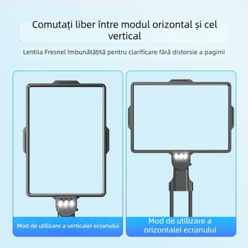 Lupă de lectură pentru gât cu iluminare — mărire HD, folosire fără mâini, orientare orizontală/verticală, Vrplayers