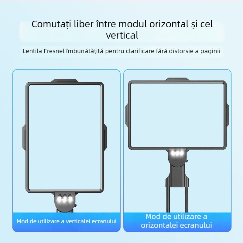 Lupă de lectură pentru gât cu iluminare — mărire HD, folosire fără mâini, orientare orizontală/verticală, Vrplayers