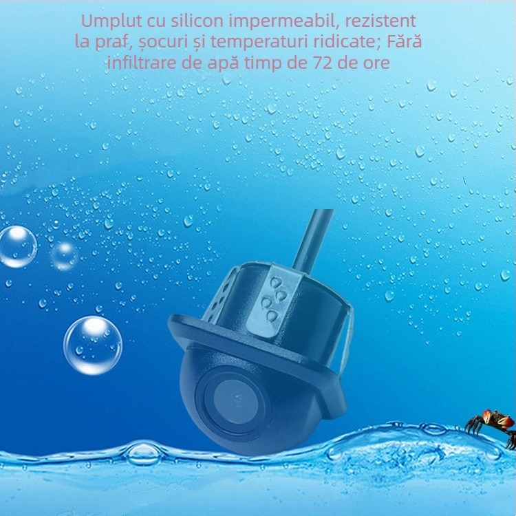 Cameră auto CCD cu comutare dublă, cupolă, vedere la mers înapoi, unghi larg