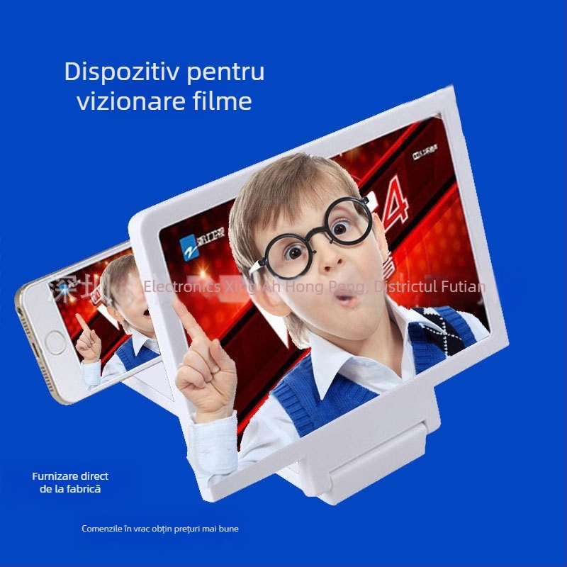 Suport Lazy Man Model 022 – lupă video pentru ecranul telefonului, plastic, utilizare generală
