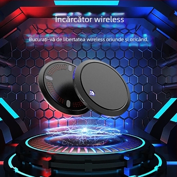 Neutral Încărcător wireless de birou 15W – disc circular, QC3.0, curent de ieșire 2A