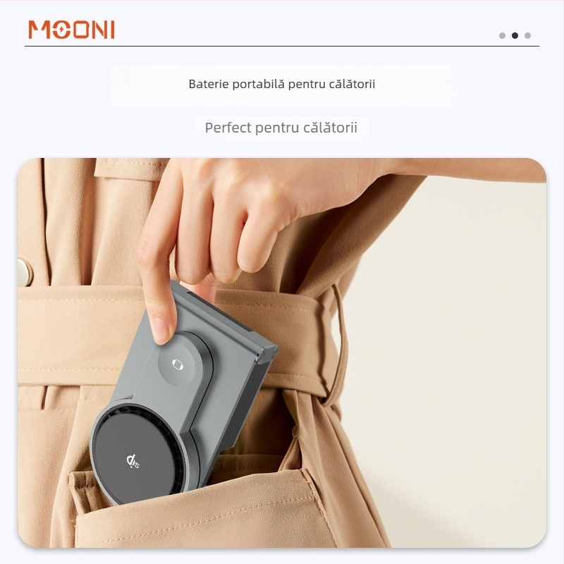 Suport de încărcare wireless 3-în-1 cu disipare termică eficientă pentru iPhone, Apple Watch și AirPods; putere maximă de 15W; încărcare magnetică; protocol QC4.0; design pliabil și portabil