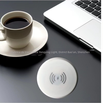 Încărcător wireless încorporat pentru birou, 12V intrare, 2A ieșire, 15W maxim