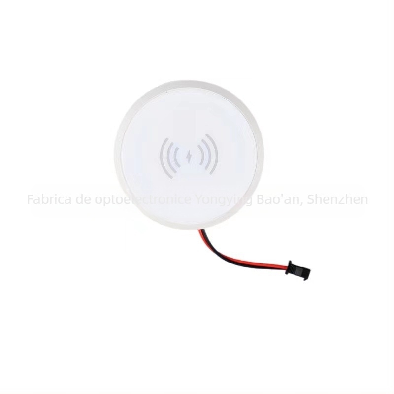 Încărcător wireless încorporat pentru birou, 12V intrare, 2A ieșire, 15W maxim