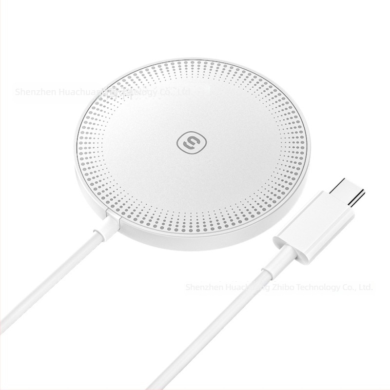 ESSAGER Încărcător wireless magnetic 2 în 1 15W pentru iPhone și AirPods, PD, 2A
