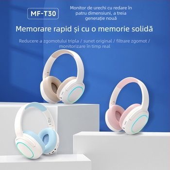 Căști Bluetooth cu ANC pentru elevi — Gen 3 MF-T30, purtate pe cap, învățare de recitare