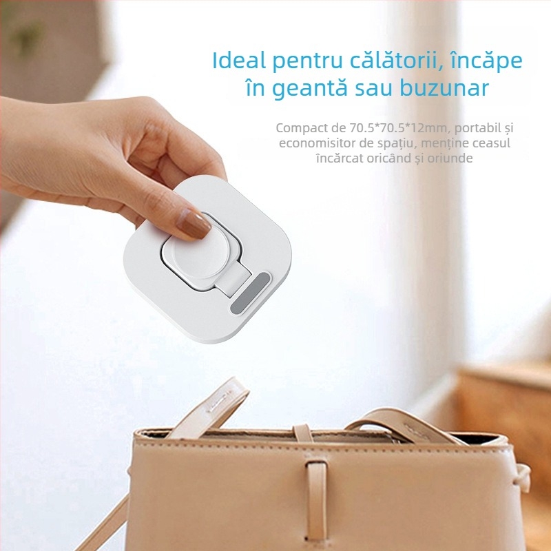Încărcător vertical pentru Apple Watch cu încărcare wireless magnetic pentru seria iWatch 1–9 — 5W ieșire, 1A, QC3.0