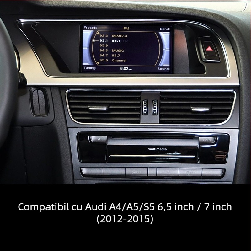 Adaptor wireless CarPlay/Android Auto pentru Audi - EC13-C, procesor dual-core, 1GB RAM, interfață wireless, ecran capacitiv