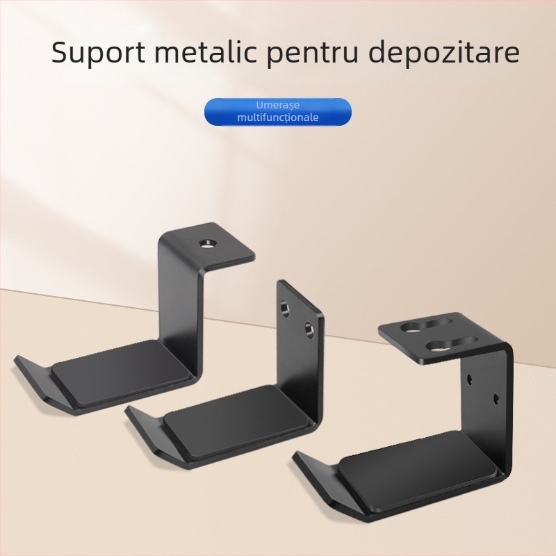 Suport desktop pentru căști, metalic, HH-009, fără găuri, compatibil universal