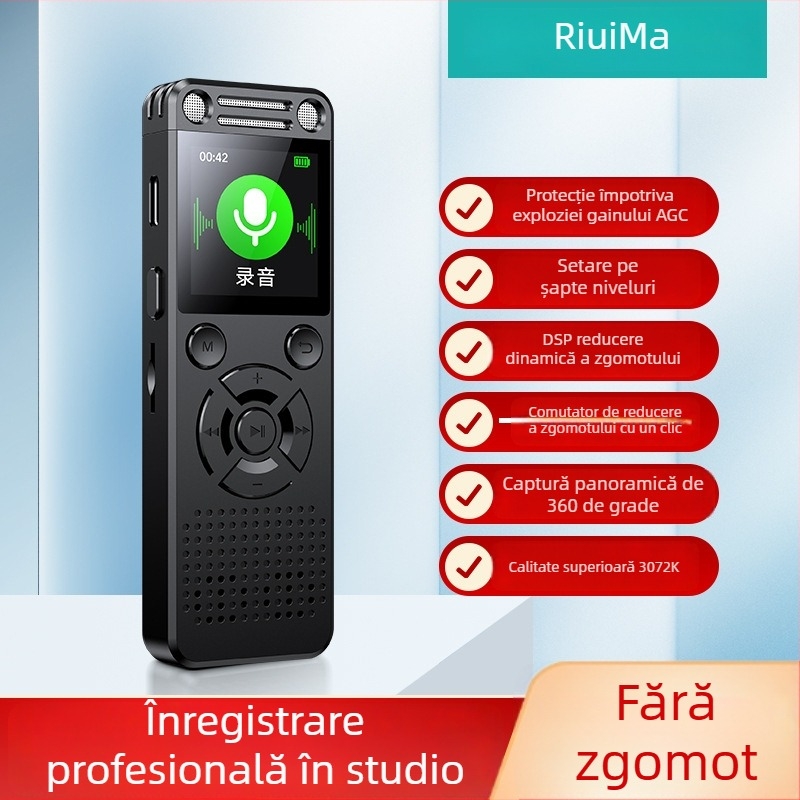 Runman KP600 pix de înregistrare portabil de înaltă calitate, autonomie lungă, reducere profesională a zgomotului HD, ecran color, înregistrare internă pentru întâlniri și birou