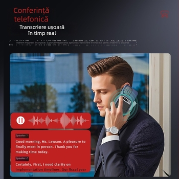 VORMOR M1 stilou de înregistrare cu modul dublu, format MP3, distanță de înregistrare până la 5 m, sistem cu trei microfoane (2 direcționale + 1 microfon vibrațional), interfață Type-C
