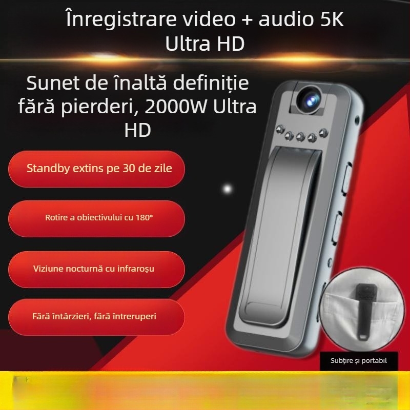 Stilou inteligent de înregistrare cu video, microfon bidirecțional