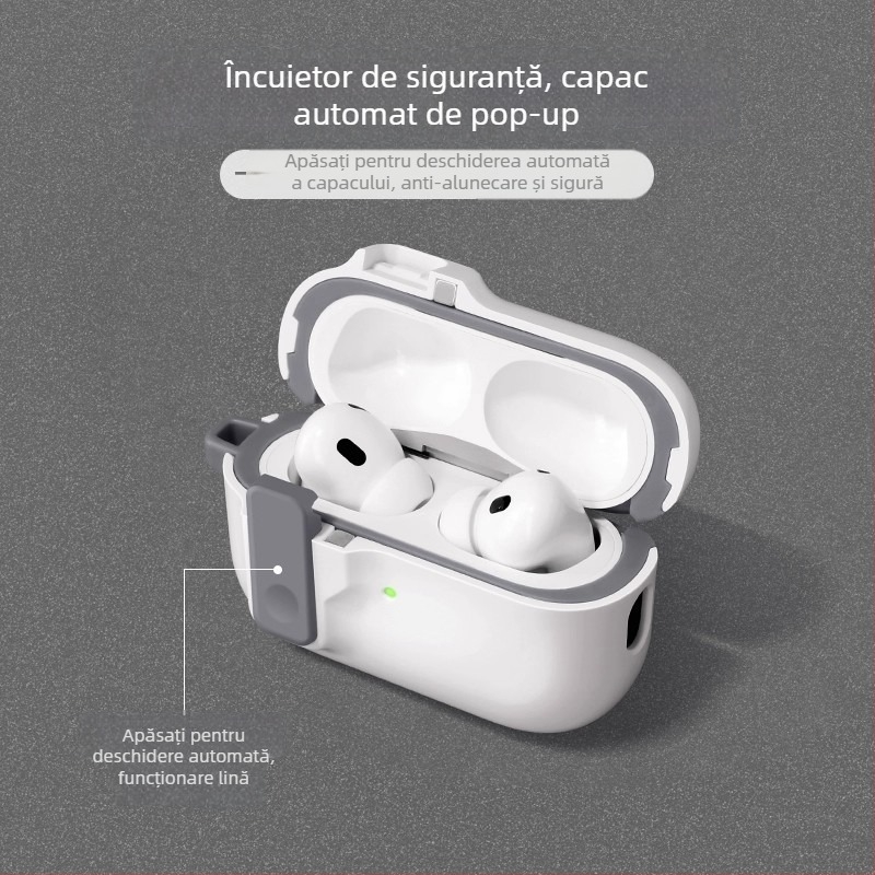 Carcasă TPU pentru AirPods – Multifuncțională, Portabilă, Universală; Turnare prin injecție, Compatibilă cu Apple și Huawei
