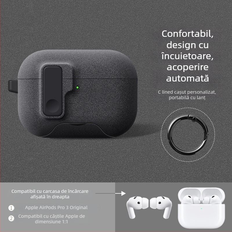 Carcasă TPU pentru AirPods – Multifuncțională, Portabilă, Universală; Turnare prin injecție, Compatibilă cu Apple și Huawei