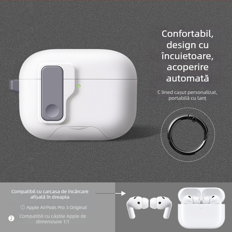 Carcasă TPU pentru AirPods – Multifuncțională, Portabilă, Universală; Turnare prin injecție, Compatibilă cu Apple și Huawei