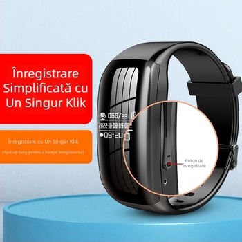Înregistrator brățară WAV, 1800 minute, TF Card, USB 2.0, fără ecran