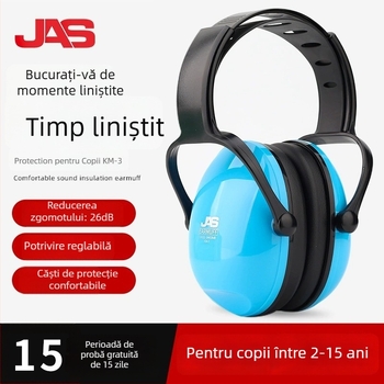 Protecții pentru urechi pentru copii, cu carcasă ABS rezistentă la cădere, pentru izolare fonică