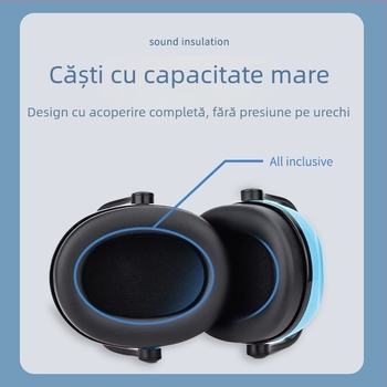 Protecții pentru urechi pentru copii, cu carcasă ABS rezistentă la cădere, pentru izolare fonică
