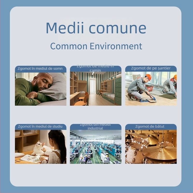 Protecții pentru urechi pentru copii, cu carcasă ABS rezistentă la cădere, pentru izolare fonică